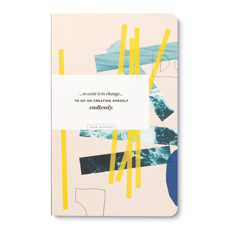 Compendium Softcover Journal - To exist is to changeâ€¦ to go on creating oneself endlessly. â€“ A Write Now Journal with 128 Lined Pages, 5â€³W x 8â€³H - Image 1